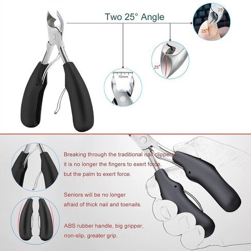 Thick Nail Clippers, Toe Nail Clippers for Thick Nail Toenail Ingrown Podiatrist for Men Adult Seniors in Saudi Arabia