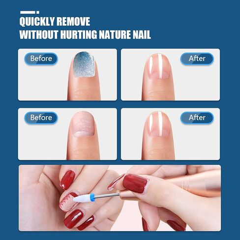 19pcs Nail Drill Bits Sets, 3/32 Inch Diamond Cuticle Electric Nail File and Ceramic Acrylic Gel Nail Bit Kit, Acrylic Nail Art Tools, Carbide Cuticle Remover Bits for Manicure Pedicure, Home Salon in Saudi Arabia