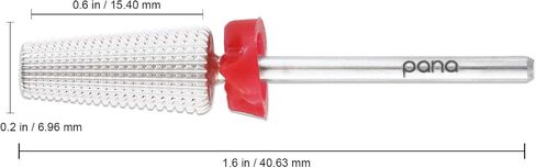 PANA 3/32" Shank 5-in-1 Nail Carbide Bit - (Triple Coarse - 2X Coarse Grit, DLC Black) - Two Way Rotate use for Both Left and Right Handed Fast remove Acrylic or Hard Gel in Saudi Arabia
