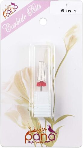 PANA 3/32" Shank 5-in-1 Nail Carbide Bit - (Triple Coarse - 2X Coarse Grit, DLC Black) - Two Way Rotate use for Both Left and Right Handed Fast remove Acrylic or Hard Gel in Saudi Arabia