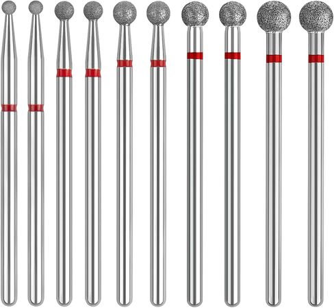 Rolybag 10 Pieces nail drill heads nail drill bits sanding band shaft 3/32 inch nail drill bits mandrels for electric file nail sanders manicure pedicures home salon & spa in Saudi Arabia