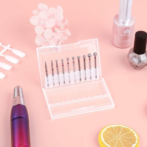 Rolybag 10 Pieces nail drill heads nail drill bits sanding band shaft 3/32 inch nail drill bits mandrels for electric file nail sanders manicure pedicures home salon & spa in Saudi Arabia
