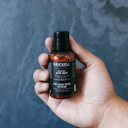 Brickell Men's Instant Relief Aftershave for Men, Natural and Organic Soothing After Shave Balm to Prevent Razor Burn, 2 Ounce, Scented in Saudi Arabia
