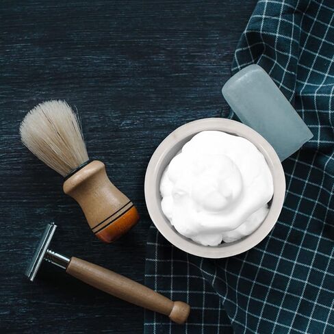 Radicaln Marble Shaving Cream Bowl Black 4' x 3' Inches Handmade Shaving Bowl Mens Barber Supplies - Bowl For Esthetician Supplies Like Shaving Gel - Used By Barber For Beard Bar Clean Up in Kuwait