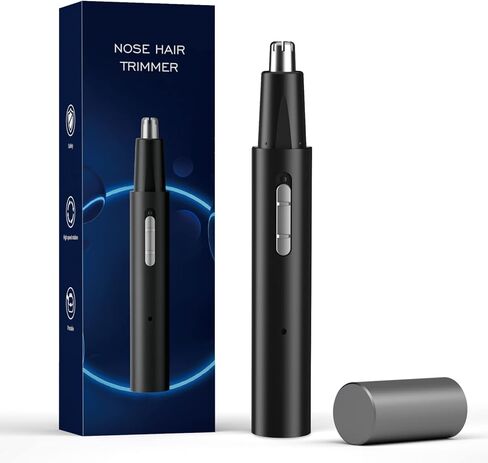 جينيتي ماكينة تشذيب شعر الأنف للرجال، 2023 ماكينة تشذيب شعر الأنف القابلة لإعادة الشحن عبر USB غير مؤلمة، ماكينة تشذيب الأنف المحمولة للرجال والنساء، IPX7 مقاومة للماء بشفرات مزدوجة الحواف، ماكينة تشذيب الأنف لسهولة التنظيف in Kuwait