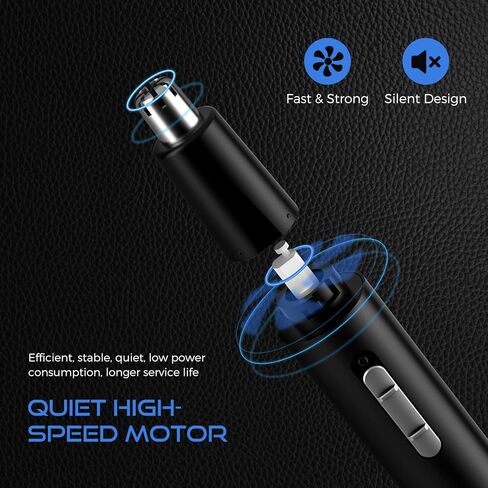 جينيتي ماكينة تشذيب شعر الأنف للرجال، 2023 ماكينة تشذيب شعر الأنف القابلة لإعادة الشحن عبر USB غير مؤلمة، ماكينة تشذيب الأنف المحمولة للرجال والنساء، IPX7 مقاومة للماء بشفرات مزدوجة الحواف، ماكينة تشذيب الأنف لسهولة التنظيف in Kuwait