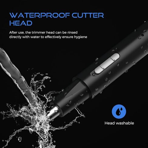 جينيتي ماكينة تشذيب شعر الأنف للرجال، 2023 ماكينة تشذيب شعر الأنف القابلة لإعادة الشحن عبر USB غير مؤلمة، ماكينة تشذيب الأنف المحمولة للرجال والنساء، IPX7 مقاومة للماء بشفرات مزدوجة الحواف، ماكينة تشذيب الأنف لسهولة التنظيف in Kuwait