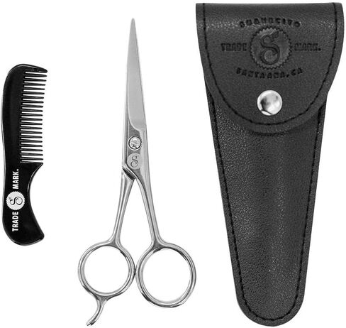 مجموعة Suavecito لتشذيب اللحية والشارب، مقصات، حقيبة مشط، حجم السفر in Kuwait