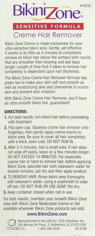 Bikini Zone Crème Hair Remover – Instant Hair Removal for Women – Depilatory Cream for Sensitive Skin & Delicate Areas – Lasts Longer than Shaving – Painless w/Aloe, Chamomile & Green Tea in Saudi Arabia
