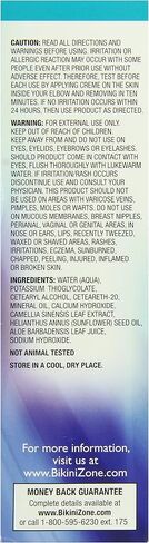 Bikini Zone Crème Hair Remover – Instant Hair Removal for Women – Depilatory Cream for Sensitive Skin & Delicate Areas – Lasts Longer than Shaving – Painless w/Aloe, Chamomile & Green Tea in Saudi Arabia