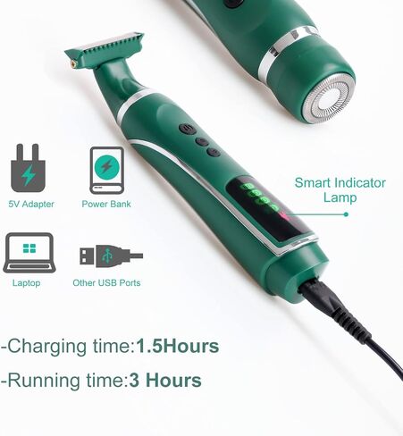 FINTOZER Electric Shaver for Women, Cordless Women Razor Rechargeable Bikini Trimmer for Pubic Hair with 3 Heads & Trimming Combs for Legs Arms Underarms Bikini Area Wet & Dry Use in Saudi Arabia