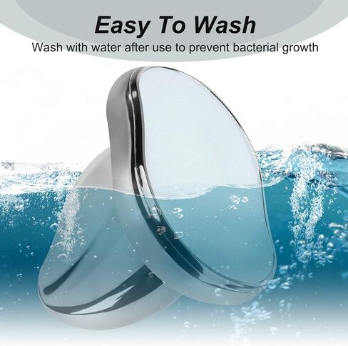 ممحاة شعر كريستالية، مزيل شعر كريستالي قابل لإعادة الاستخدام، أداة إزالة الشعر السحرية غير المؤلمة، ممحاة شعر سحرية للظهر والذراعين والساقين، ممحاة شعر كريستالية سريعة وسهلة للنساء والرجال - فضي in Kuwait