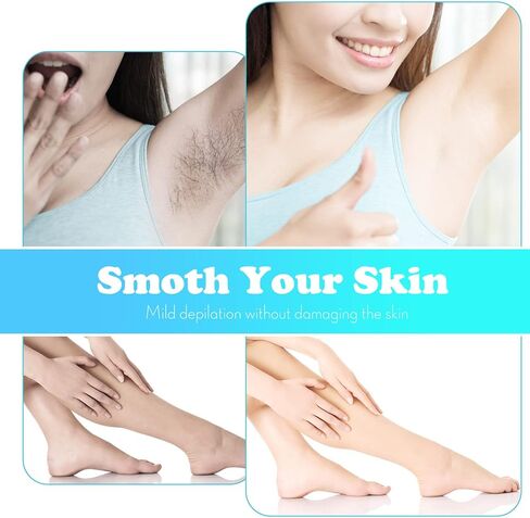 ممحاة شعر كريستالية، قابلة لاعادة الاستخدام لازالة الشعر بدون الم، اداة سحرية لازالة الشعر بدون الم، اداة سحرية لازالة الشعر والذراعين والساقين، قابلة للغسل، للنساء والرجال - ازرق in Kuwait