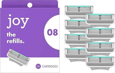 joy Razors for Women, 1 Handle, 4 Razor Blade Refills, Lavender, Lubrastrip to Help Avoid Skin Irritation in Saudi Arabia