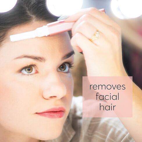 Kai About Face Sonic Beauty Wand with Bonus Eyebrow Shaper; Battery Operated Face Hair Remover; Face, Chin, & Lip Hair Remover, Face Hair Remover Tool for Women, Epilator for Men & Women (Pack of 2) in Kuwait