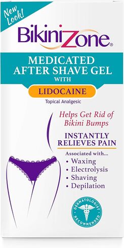 Bikini Zone Medicated After Shave Gel - Instantly Stop Shaving Bumps, Irritation, Redness & Itching in Sensitive Areas - Gentle, Clear Formula - Dermatologist Approved (1 oz) in Saudi Arabia