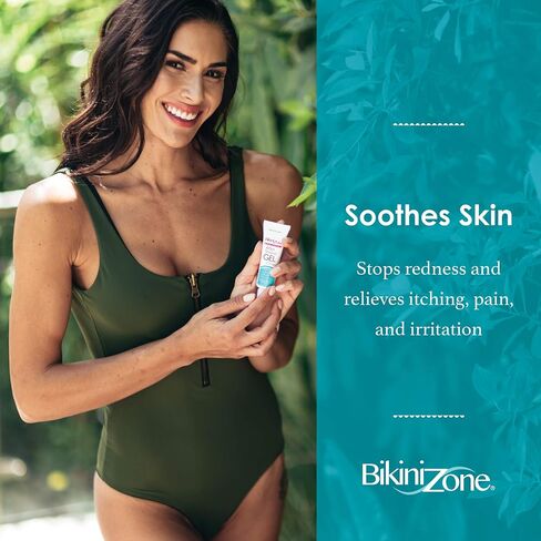 Bikini Zone Medicated After Shave Gel - Instantly Stop Shaving Bumps, Irritation, Redness & Itching in Sensitive Areas - Gentle, Clear Formula - Dermatologist Approved (1 oz) in Saudi Arabia
