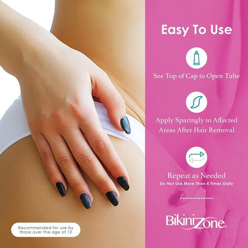 Bikini Zone Medicated After Shave Gel - Instantly Stop Shaving Bumps, Irritation, Redness & Itching in Sensitive Areas - Gentle, Clear Formula - Dermatologist Approved (1 oz) in Saudi Arabia