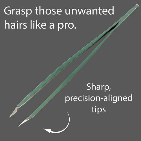 Tweezers – Surgical Grade Stainless Steel - Slant Tip for Expert Eyebrow Shaping and Facial Hair Removal – with Protective Pouch - Best Tweezer for Men and Women (Ruby Red) in Saudi Arabia