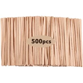 300 Pcs Wooden Wax Sticks 4 Styles Wood Waxing Spatulas Applicators Hair Removal S M L Sizes for Body Legs Facial or Wood Craft Sticks (300Pcs)