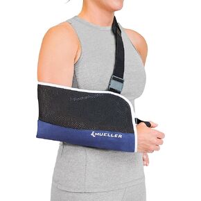 حبال الذراع الطبية الرياضية من مولر لإصابات الكتف الأيسر أو الأيمن أو الذراع، للرجال والنساء، أزرق، مقاس واحد يناسب الجميع in Kuwait