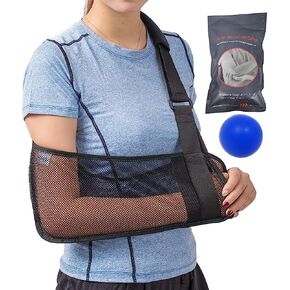 Mesh Arm Shoulder Sling - Medical Shoulder Immobilizer for Shower - Adjustable Arm Brace for Torn Rotator Cuff Injury - Right Left Arm for Men Women - Shower Sling for Elbow, Wrist in Saudi Arabia