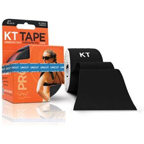 شريط رياضي علاجي صناعي من KT Tape Pro، بكرة غير مقطوعة بطول 16 قدم، أسود داكن in Kuwait