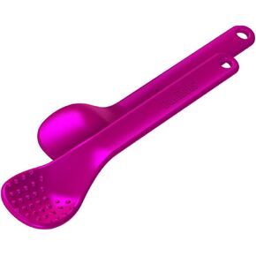 TalkTools ملاعق أرجوانية صغيرة | يوفر الوعي الفموي أثناء الرضاعة | يشجع على إغلاق الشفاه | تطبيع قبول الأطعمة ذات القوام المتنوع (Wee Textured، 6 عبوات) in Kuwait