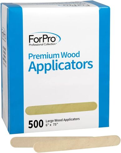 ForPro Premium Wood Applicators, Non-Sterile, Hair Removal Waxing Applicators, Petite, 4.5" L x .375" W, 500-Count (Pack of 3) in Saudi Arabia
