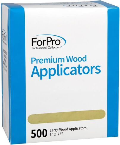 ForPro Premium Wood Applicators, Non-Sterile, Hair Removal Waxing Applicators, Petite, 4.5" L x .375" W, 500-Count (Pack of 3) in Saudi Arabia