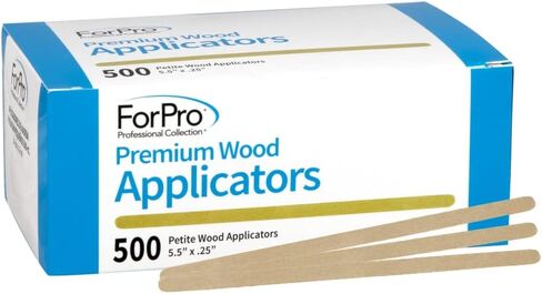 ForPro Premium Wood Applicators, Non-Sterile, Hair Removal Waxing Applicators, Petite, 4.5" L x .375" W, 500-Count (Pack of 3) in Saudi Arabia