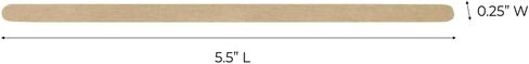 ForPro Premium Wood Applicators, Non-Sterile, Hair Removal Waxing Applicators, Petite, 4.5" L x .375" W, 500-Count (Pack of 3) in Saudi Arabia