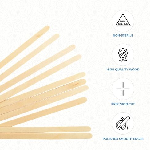 ForPro Premium Wood Applicators, Non-Sterile, Hair Removal Waxing Applicators, Petite, 4.5" L x .375" W, 500-Count (Pack of 3) in Saudi Arabia