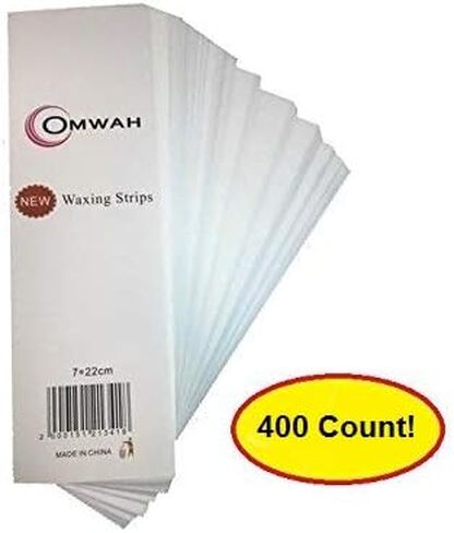 شرائح شمع لإزالة شعر الوجه والجسم غير منسوجة من Omwah Beauty، مقاس كبير 3 × 9، عدد 200 in Kuwait
