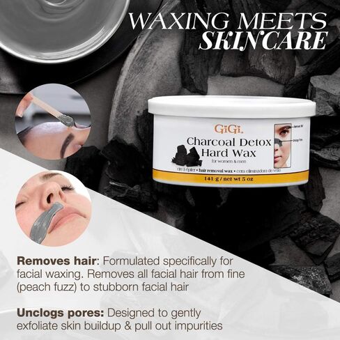 GiGi Tweezeless Wax, Non-Strip Facial Hair Remover for Sensitive Skin, 1 oz, 2-pack in Saudi Arabia