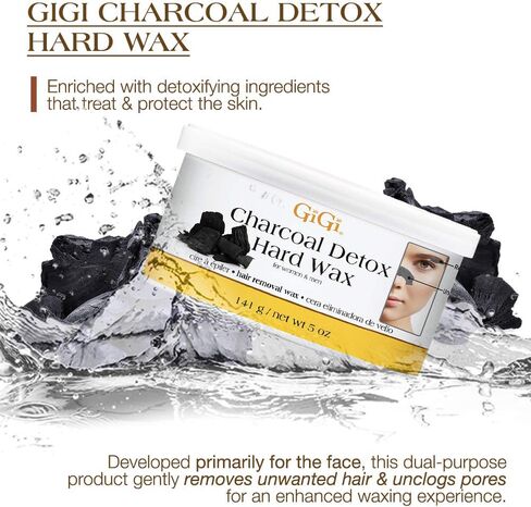 GiGi Tweezeless Wax, Non-Strip Facial Hair Remover for Sensitive Skin, 1 oz, 2-pack in Saudi Arabia