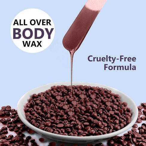 BLITZWAX Waxing Kit for Women Men Digital Wax Warmer Hard Wax Kit with 50 Wax Accessories 17.5oz Beans for Full Body Brazilian Bikini Armpit Hair Removal in Saudi Arabia