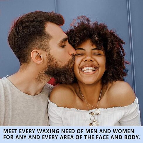 BLITZWAX Waxing Kit for Women Men Digital Wax Warmer Hard Wax Kit with 50 Wax Accessories 17.5oz Beans for Full Body Brazilian Bikini Armpit Hair Removal in Saudi Arabia