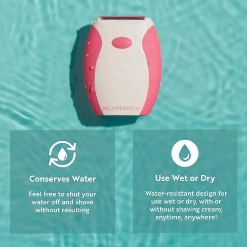 Clio PALMPERFECT Women's Electric Shaver and Bikini Trimmer - Versatile Cordless Wet Dry Shaver, Close, Gentle Shave Without Irritation or Discomfort, Perfect for Legs, Underarms, and Bikini Trimming in Saudi Arabia