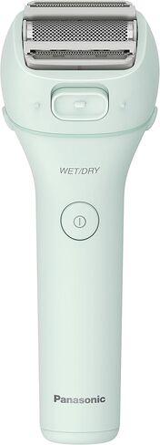 ماكينة حلاقة كهربائية ذات منحنيات قريبة من باناسونيك للنساء، ماكينة حلاقة لاسلكية 3 شفرات مع أداة تشذيب منبثقة، تشغيل جاف ورطب - ES-WL60-G (نعناعي) in Kuwait