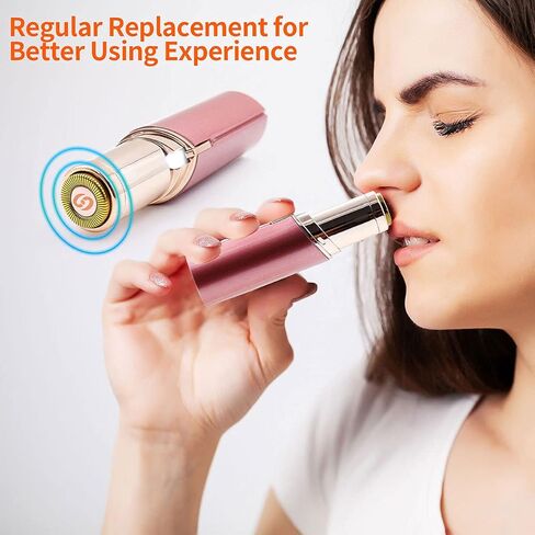 رؤوس بديلة خالية من العيوب، متوافقة مع اداة ازالة شعر الوجه بدون عيوب كما تظهر على التلفزيون، الجيل 1 مطلية بالذهب (6 قطع) مع فرشاة تنظيف وتخزين حافظة in Kuwait