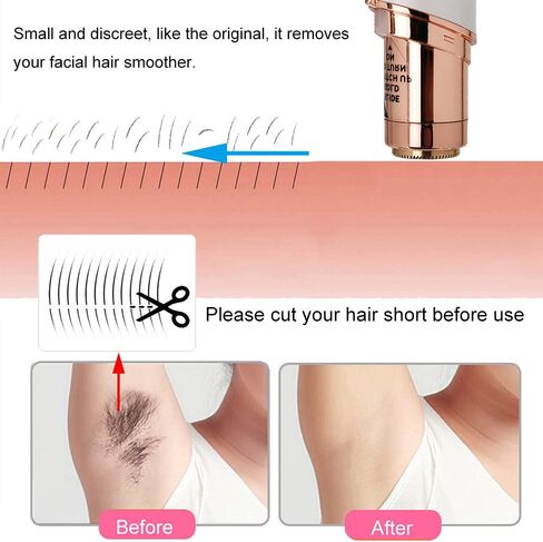Dealswin Facial Hair Remover Replacement Heads：Compatible with Gen 1 Finishing Touch Flawless Facial Hair Removal Tool Women, As Seen On TV 18K Gold-Plated Rose Gold 4 Count, Generation 1 Single Halo in Saudi Arabia