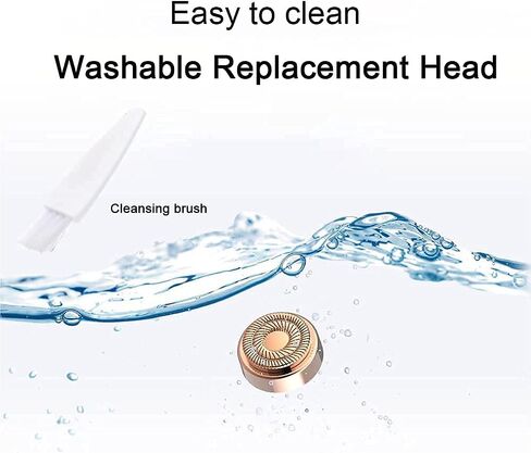 Dealswin Facial Hair Remover Replacement Heads：Compatible with Gen 1 Finishing Touch Flawless Facial Hair Removal Tool Women, As Seen On TV 18K Gold-Plated Rose Gold 4 Count, Generation 1 Single Halo in Saudi Arabia