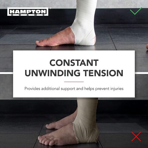 Hampton Adams (32 Pack White Bulk Athletic Tape - 1.5" x 45 feet Per Roll - NO Sticky Residue & Easy to Tear - Perfect for Sports Athletes, Trainers & First Aid Injury Wrap: Fingers Ankles Wrist in Saudi Arabia