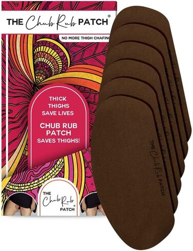 for Thighs (AS SEEN ON SHARK TANK), Anti Chafe Thigh Chafing Prevention Friction Tape Patches, Anti Chafing Skin Tape for Inner Thigh Rubbing Prevention Women (3 Pairs), Chestnut in Saudi Arabia