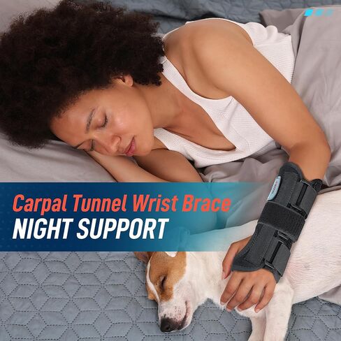 FEATOL Wrist Brace for Sprained Wrist Kids, Wrist Support Brace Sleeping with Metal Splints Left Hand, X/Small for Kid, Women and Men, Adjustable Arm Hand Support for Sprained Tendonitis, Arthritis, Injuries, Wrist Pain in Saudi Arabia