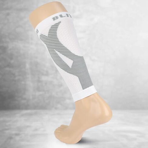 BLITZU Calf Compression Sleeves, Footless Compression Socks for Men & Women | Leg Support Brace, Shin Splint Pain Relief, Reduce Varicose Vein Swelling, Muscle Recovery, Running, Nursing, Fitness, Travel in Saudi Arabia