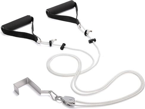 Fanwer Shoulder Pulley, Over The Door Exercise Pulley for Rotator Cuff Recovery, Arm Rehabilitation Over Head Pulley System, Increase Mobility │ Flexibility Stretching │ Range of Motion… in Saudi Arabia