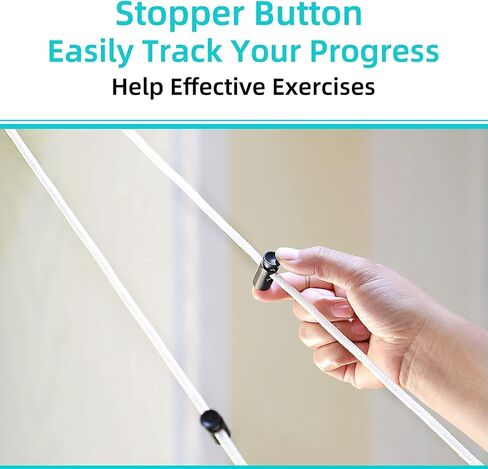 Fanwer Shoulder Pulley, Over The Door Exercise Pulley for Rotator Cuff Recovery, Arm Rehabilitation Over Head Pulley System, Increase Mobility │ Flexibility Stretching │ Range of Motion… in Saudi Arabia