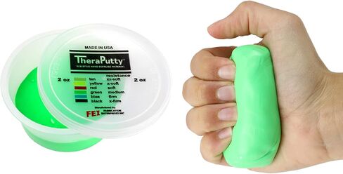 CanDo TheraPutty Standard 4oz Blue Firm Hand Exercise Putty For Rehabilitation, Exercises, Hand Therapy, Strengthening, Motor Skills, Stress Relief in Kuwait